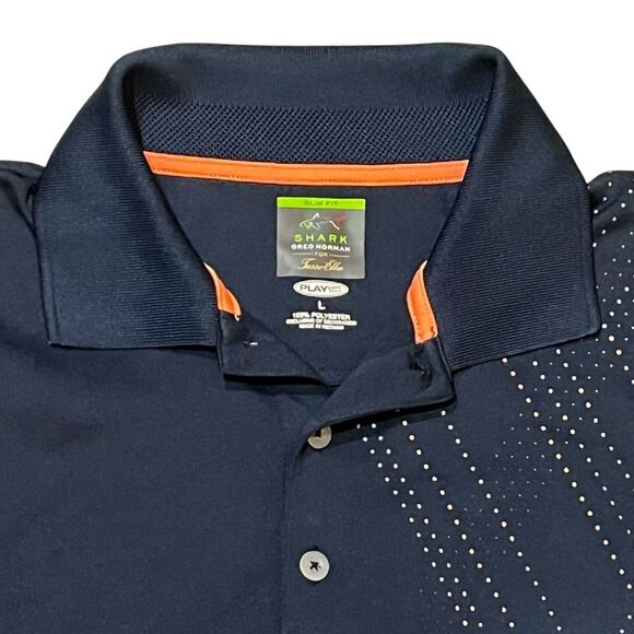 Greg Norman Collection Blue Polo Shirt Classic Design - Picture 2 of 9